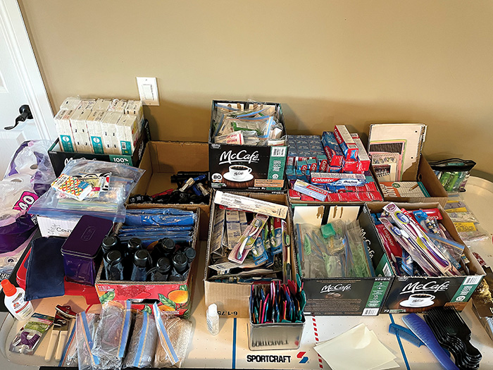 Every year for the last four years, Khristina Lawless buys Hygiene Kit items such as shampoos, body soaps, deodorants, toothbrushes, wet wipes, feminine hygiene products, as well as every day essentials which include water bottles, blankets, socks, warm clothing, and more for her Backpacks for Chilliwack initiative.<br />
